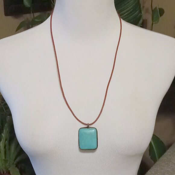 Oxidized Sterling Silver Artisan Turquoise - Picture 9 of 11